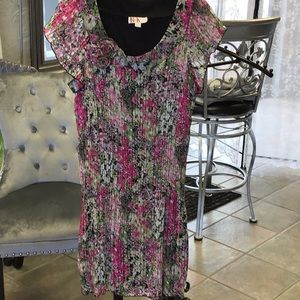 R&K Pleated Floral Dress